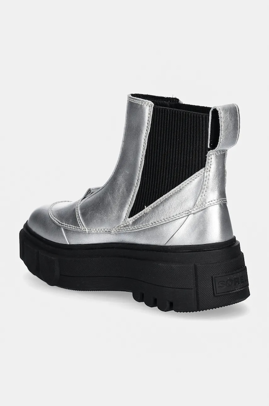 Ботинки женские Sorel Caribou X Boot Chelsea кожаные, серебряный — фото 3