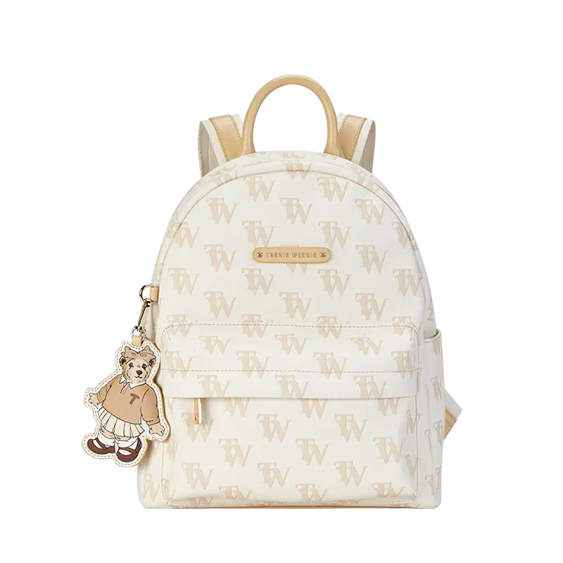 

Teenie Weenie Женский рюкзак ПУ кремово-абрикосовый желтый, Cream Apricot Yellow-L
