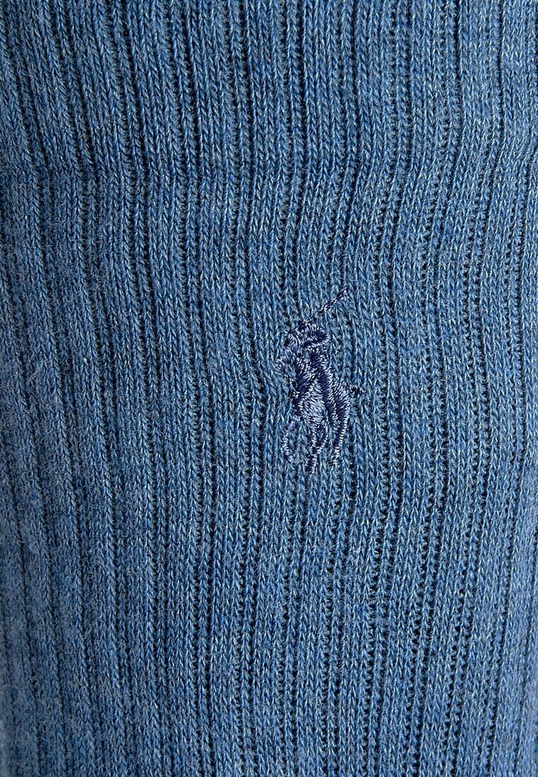 Носки ПАКЕТ CREW 3 Polo Ralph Lauren, джинсовые — фото 2