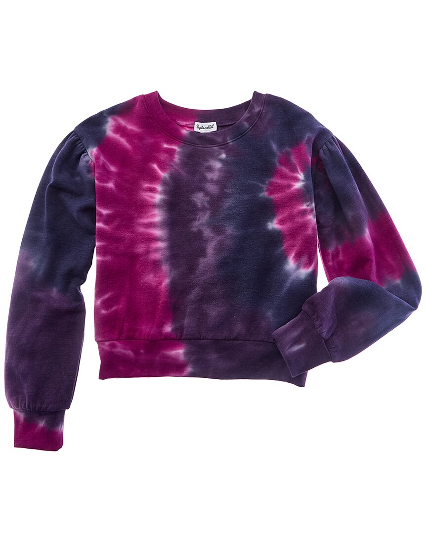 

Великолепный пуловер в стиле диско с эффектом тай-дай Splendid, розовый