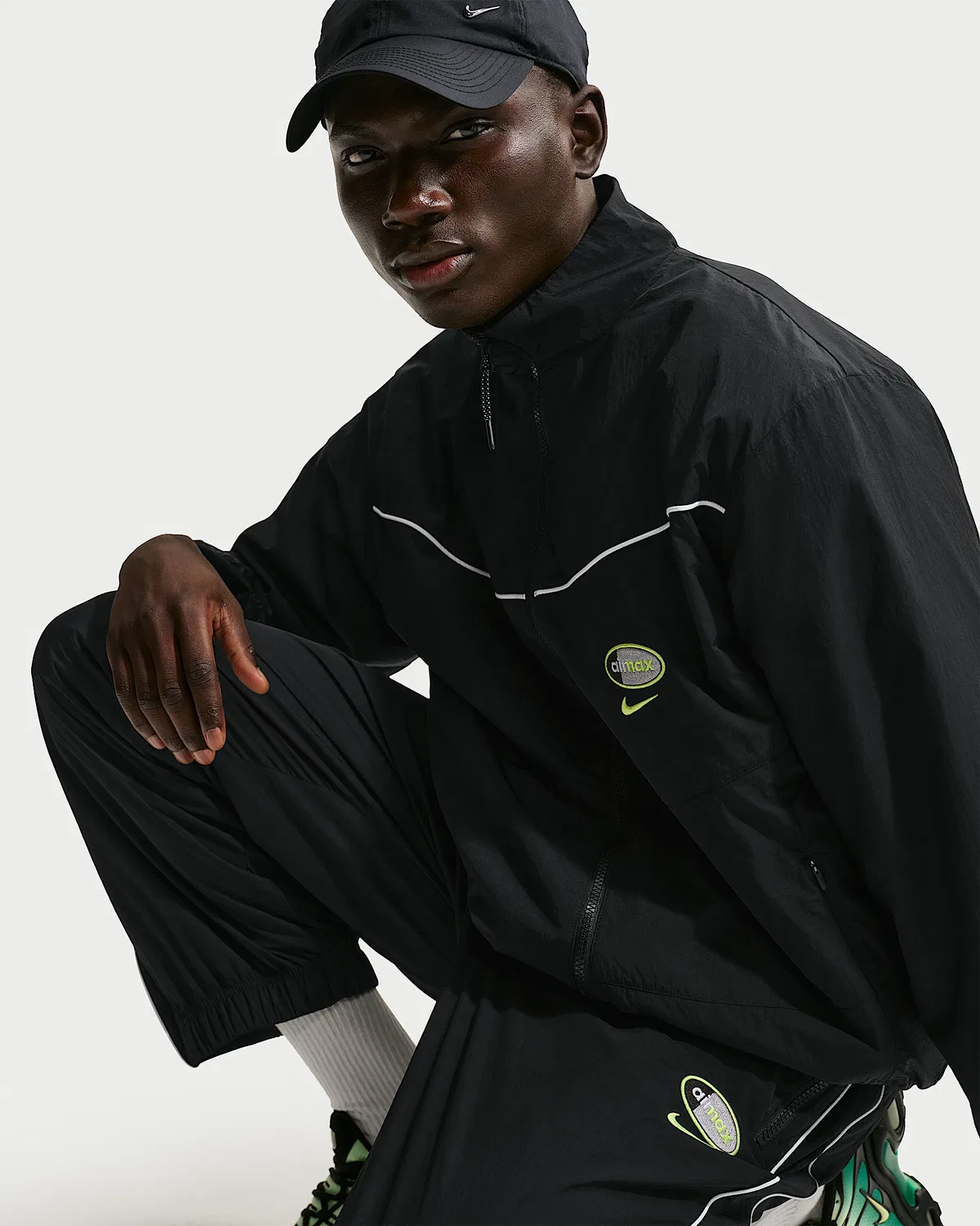Мужская тканая куртка Nike Sportswear, Black/Black/Black — фото 3