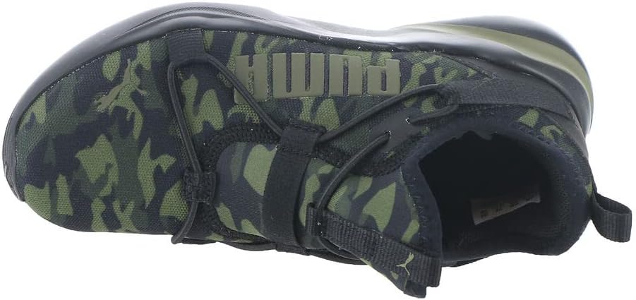 Кроссовки PUMA Boy's Softride Rift Slip-On Speckle (Big Kid), черный/зеленый/темно-зеленый — фото 2