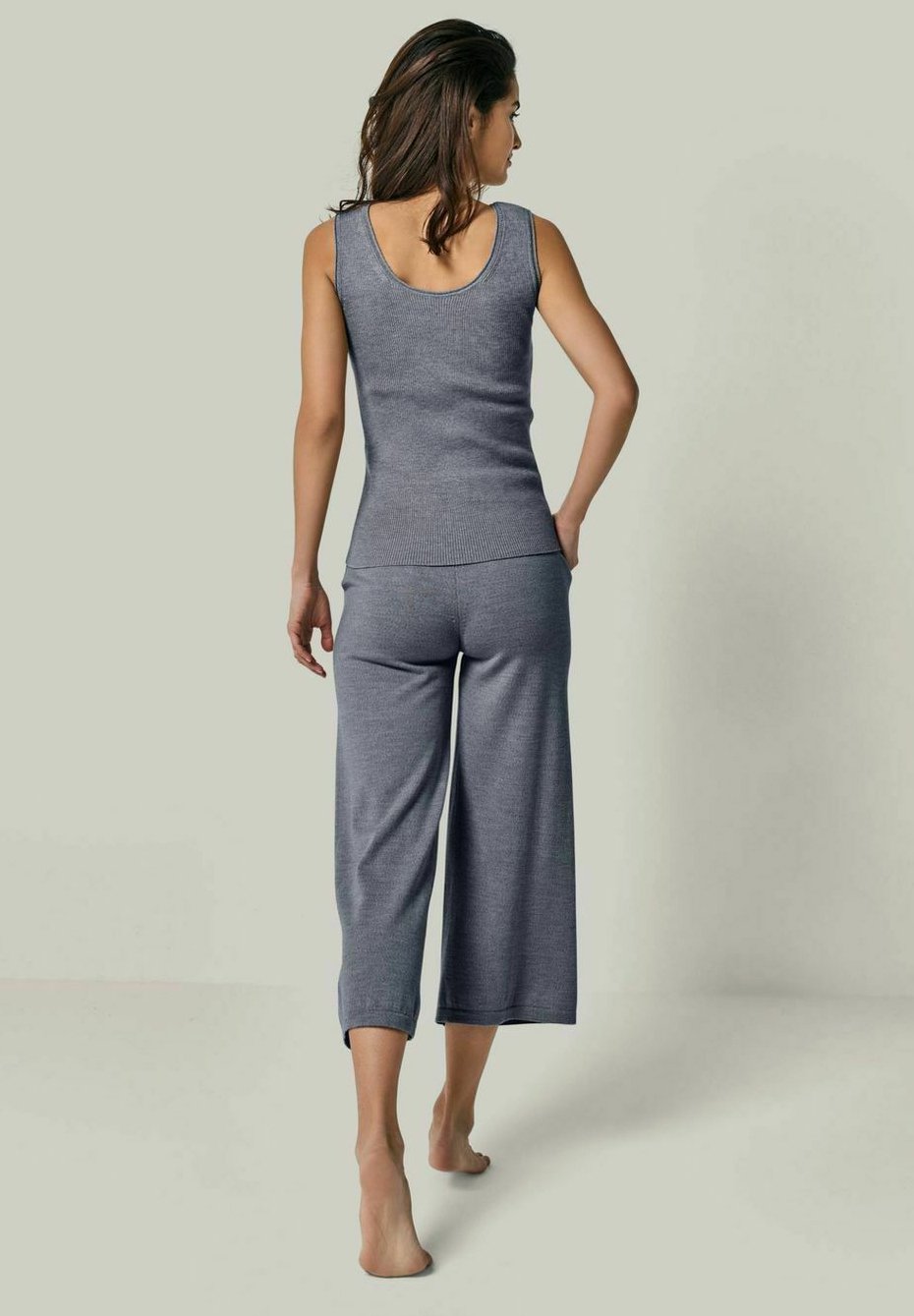 

Брюки DANA MERINO WOLLE 7/8 STRICKHOSE YOU LOOK PERFECT, антрацит