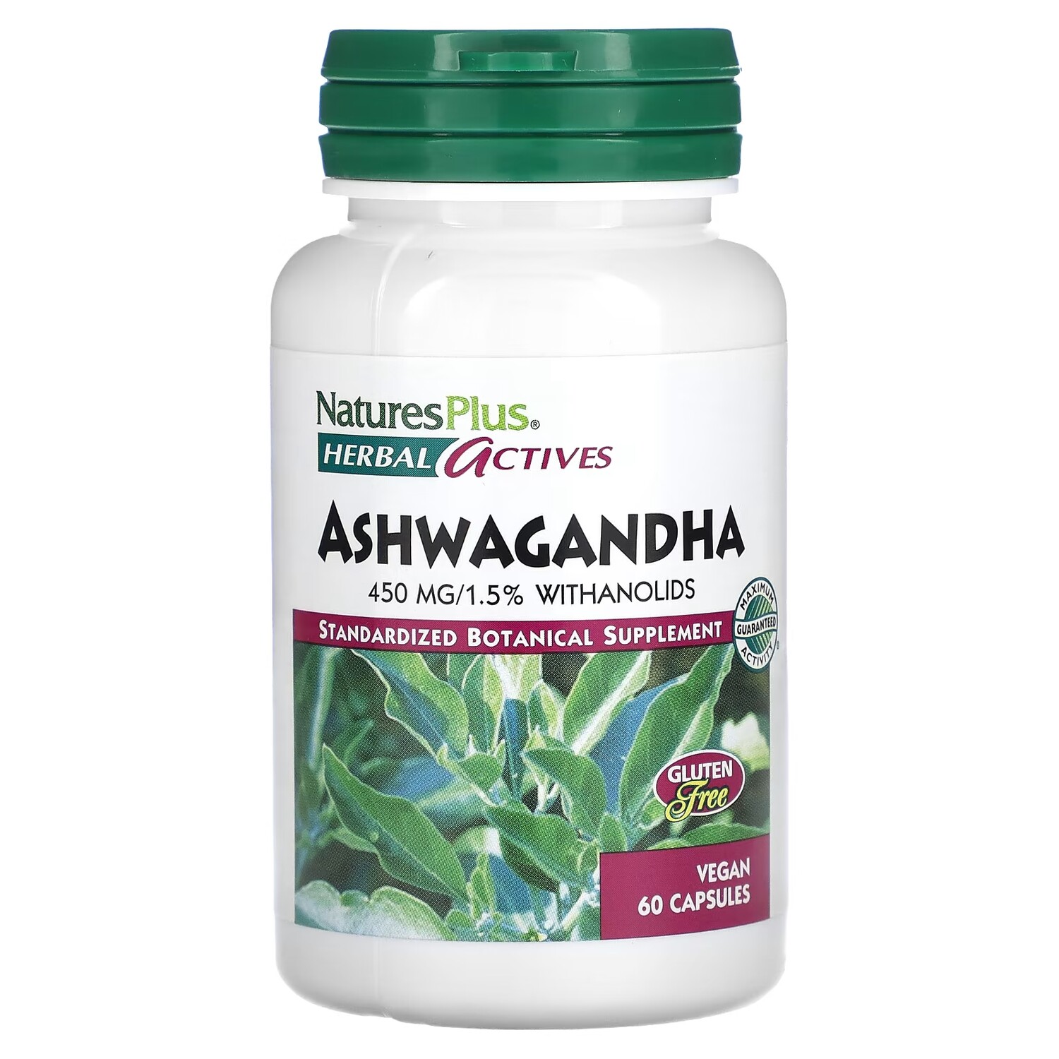 

Ашваганда NaturesPlus Herbal Actives, 60 веганских капсул