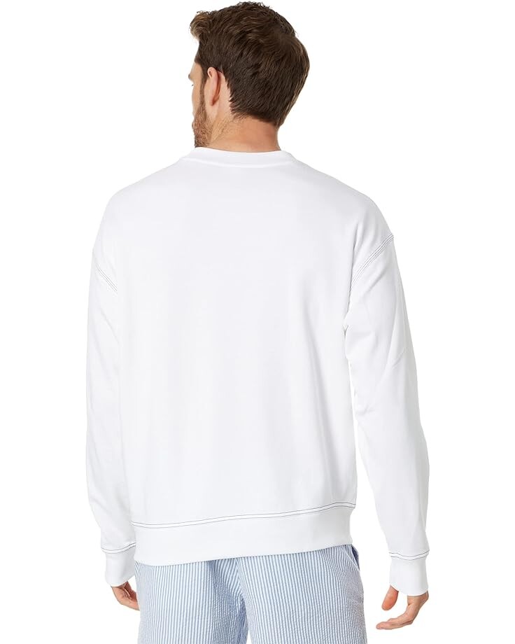 

Толстовка Lacoste Long Sleeve Loose Fit Graphic Sweatshirt, белый