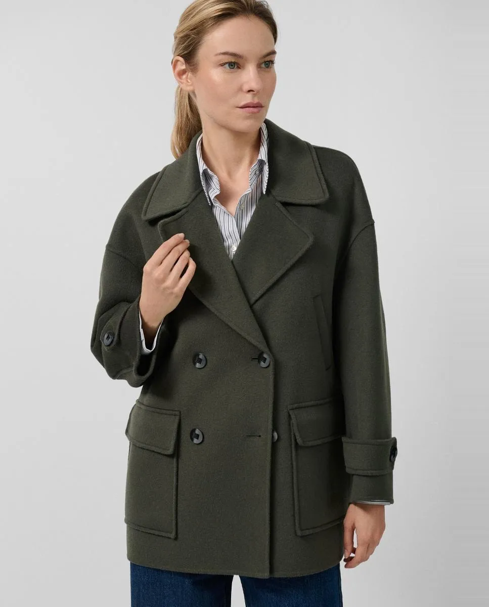 

Женское двустороннее полупальто с перекрестной застежкой Roberto Verino, зеленый