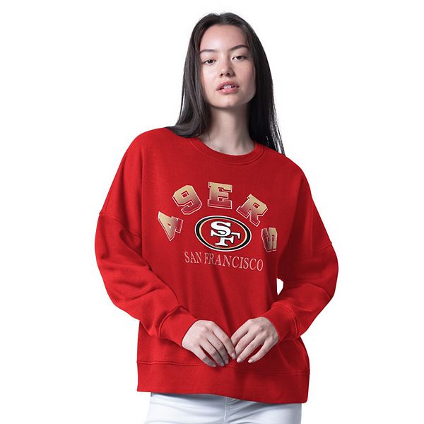 

Женский свитшот San Francisco 49ers oversize feud scarlet G-Iii 4Her By Carl Banks