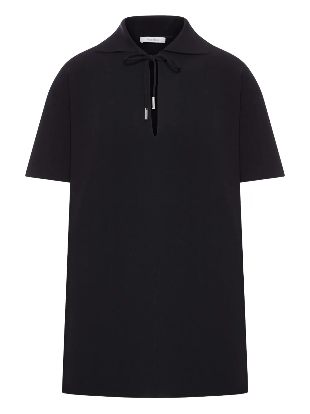 Топ Poltava с короткими рукавами MAX MARA, черный