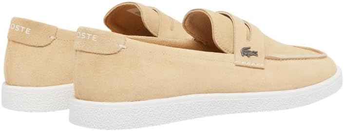 Мужские слипоны Lacoste Cochet из замши, белый — фото 3