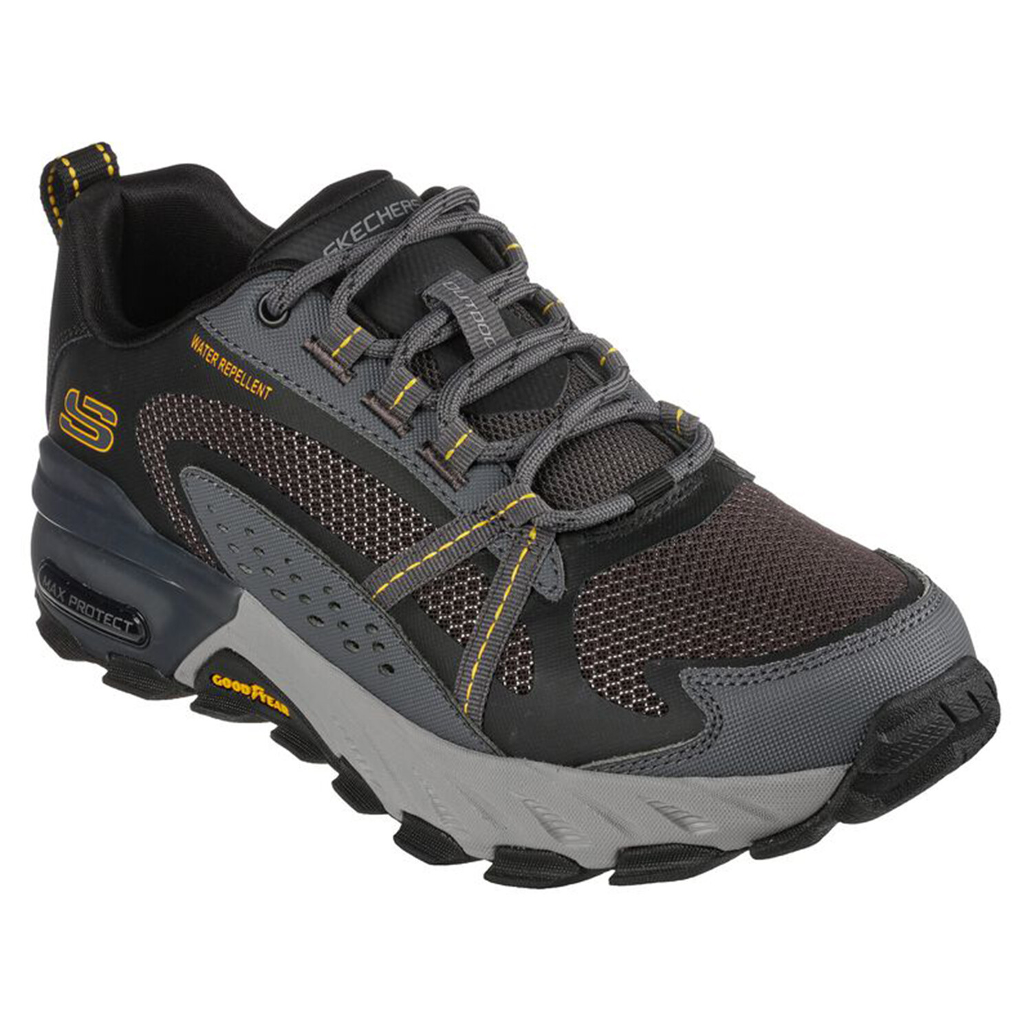 

Низкие кроссовки Skechers Low MAX PROTECT, черный, Серый, Низкие кроссовки Skechers Low MAX PROTECT, черный