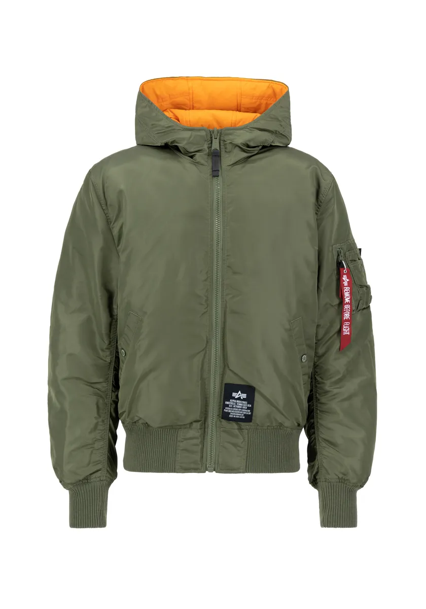 

Зимняя куртка Alpha Industries " Alpha Industries Мужчины - Куртки-бомберы с капюшоном Puffer FD Rev.", цвет Sage/Orange