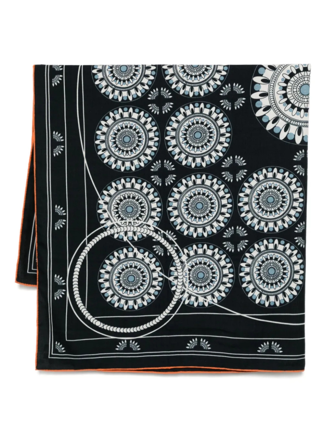 

Платок с принтом N.Peal, синий