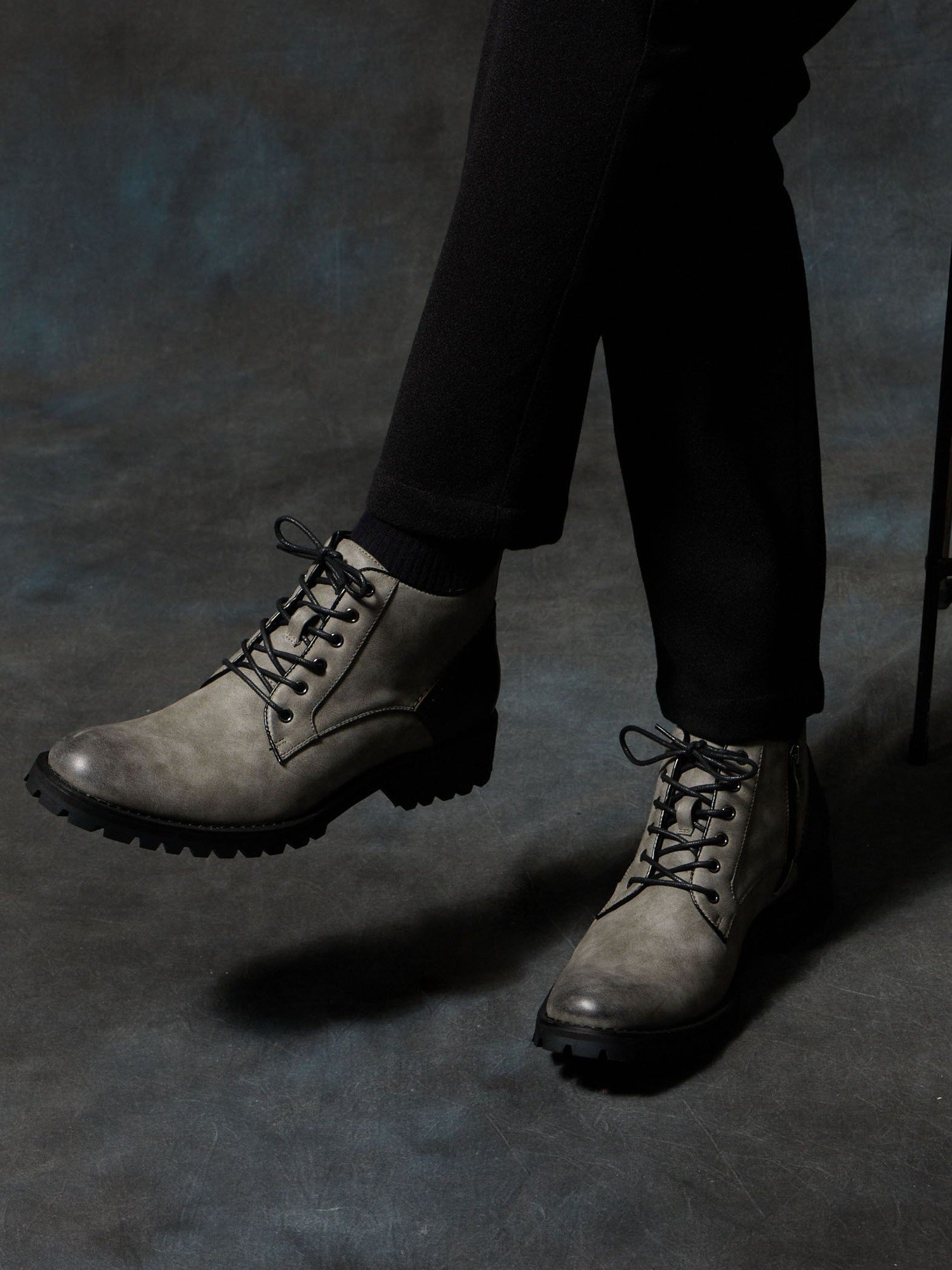 Ботинки с подошвой-«танком» HIDEAWAYS NICOLE, 19 Light Gray