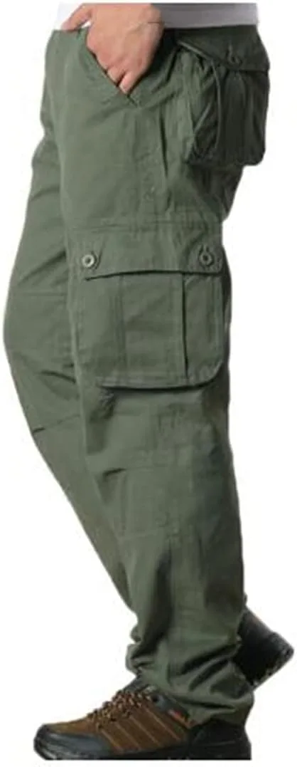 

KEHAIOO мужские карго штаны, повседневные с множеством карманов