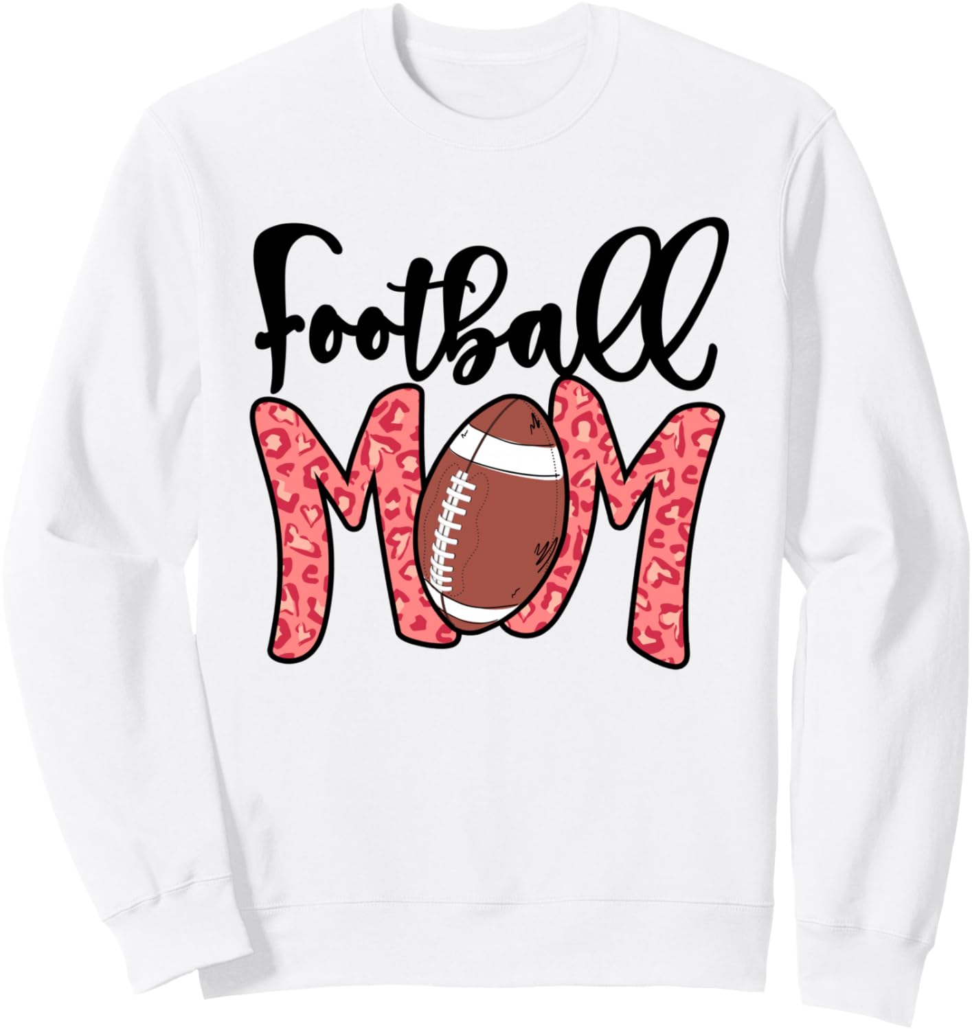 

Футбольная мама, розовая леопардовая толстовка с американским футболом ко Дню матери Football And Football Mama Ideas For The Games., Розовый, Футбольная мама, розовая леопардовая толстовка с американским футболом ко Дню матери Football And Football Mama 