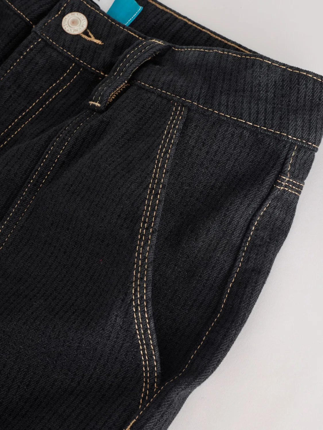 Обычные джинсы-карго Next, Black Denim — фото 3