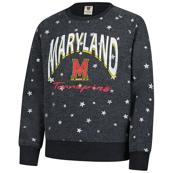 Детская толстовка Maryland Terrapins Shimmer Star Reverse черная Wes & Willy — фото 3