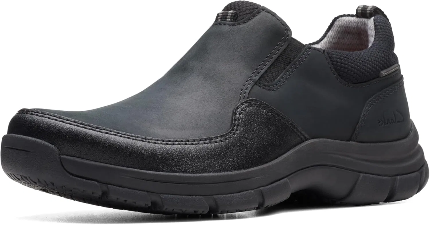 Лоферы мужские Clarks, черная кожа