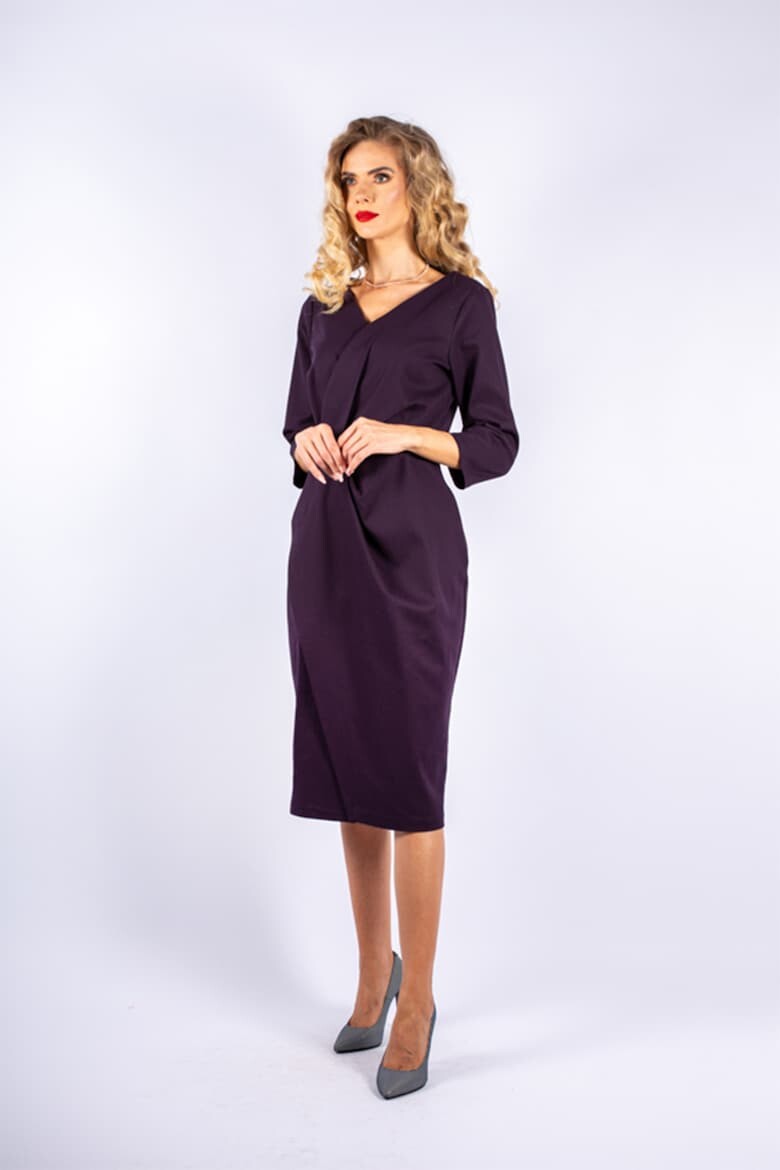 

Приталенное платье миди Couture De Marie, фиолетовый