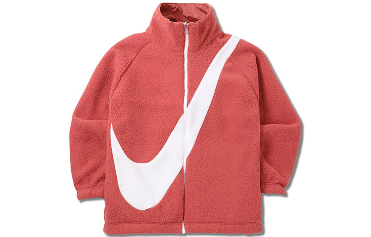Вельветовая куртка женская светло-секвойя красная Nike — фото 2