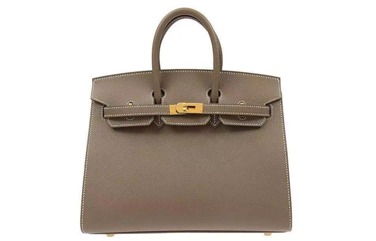 

HERMES Сумка Birkin Epsom Leather Birkin, обычная женская, размер 18, цвет "слон", серый