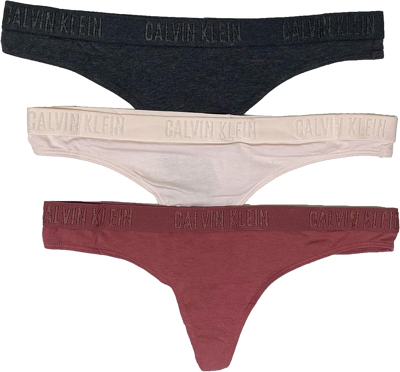 

Женские монохромные стринги Calvin Klein, 3 шт., G(Qp2000-909)/P