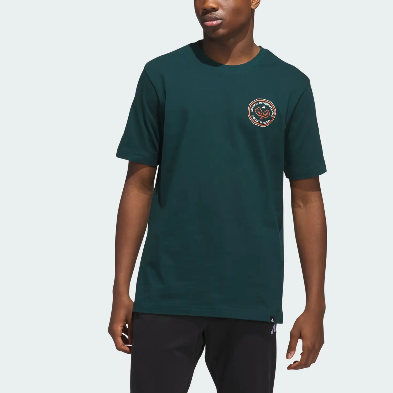 Adidas Футболка country мужская dark green — фото 4