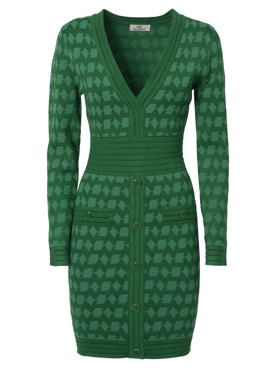 

Вязаное платье Influencer, цвет Green/Light green