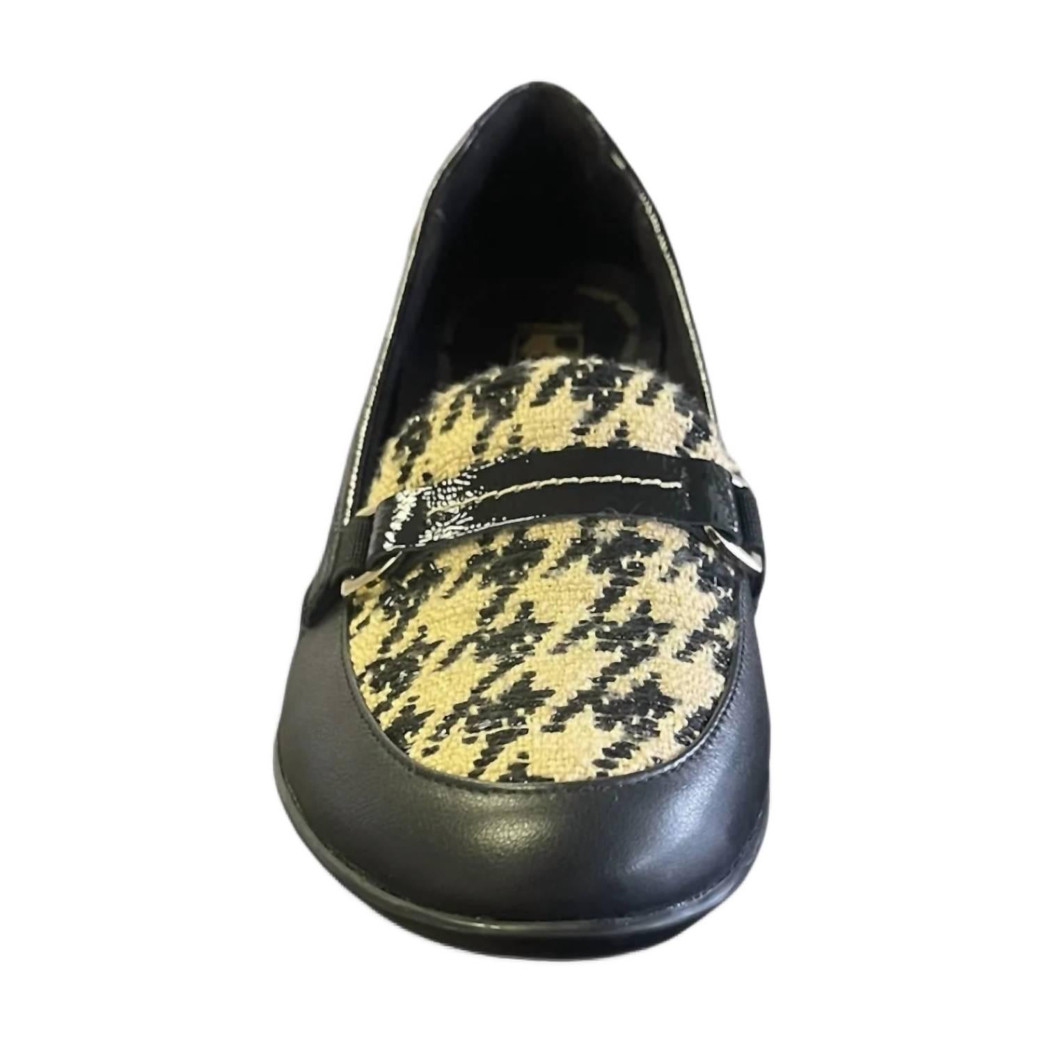 Женские лоферы Montmarte на клиньях в клетку houndstooth Revere, Houndstooth — фото 2
