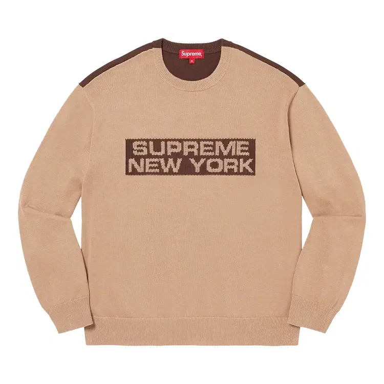 Свитер Supreme 2-Tone, коричневый