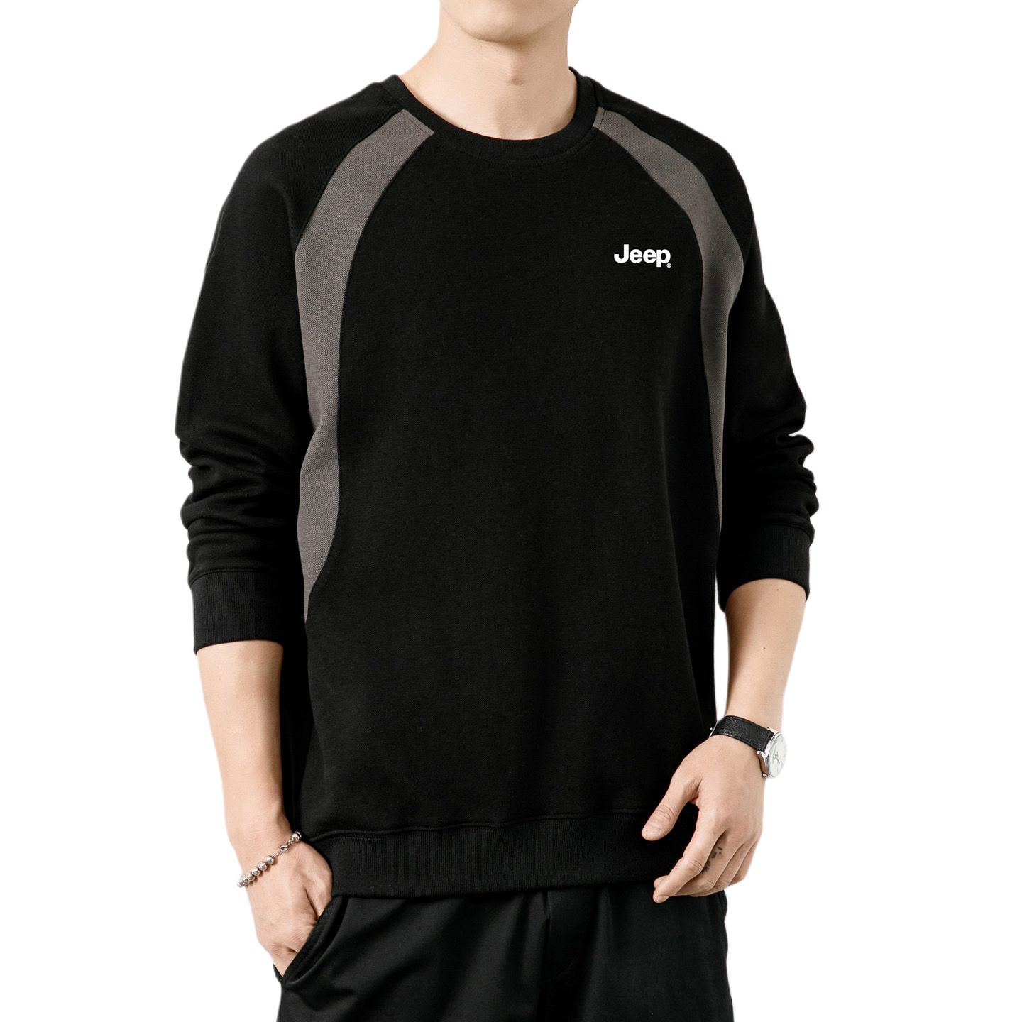 

Свитшот Leisure Collection Unisex Jeep, черный