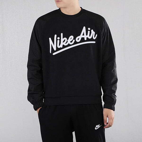 Толстовка Nike AS Men's Sportswear Air Crew MX SSNL, черный — фото 3