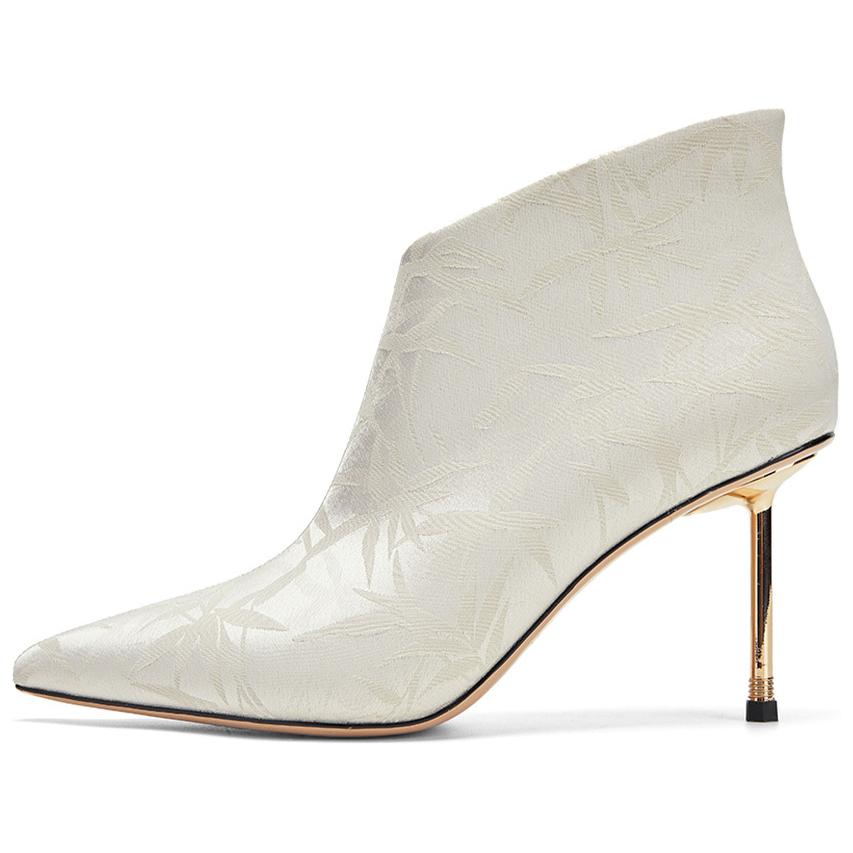 Ботильоны женские 8,5 см NINE WEST, White
