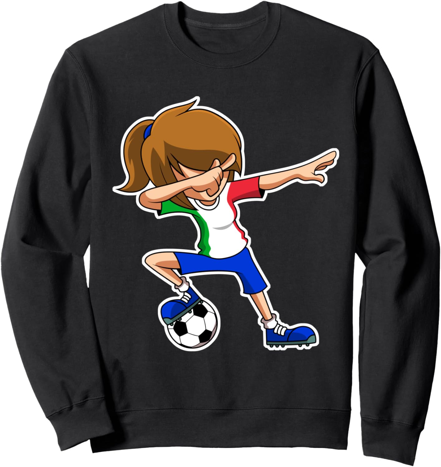 

Футболка сборной Италии для девочек, танцующих даб, детская футболка сборной Италии, подарок для тренера, черная Dabbing World Soccer Team Fc