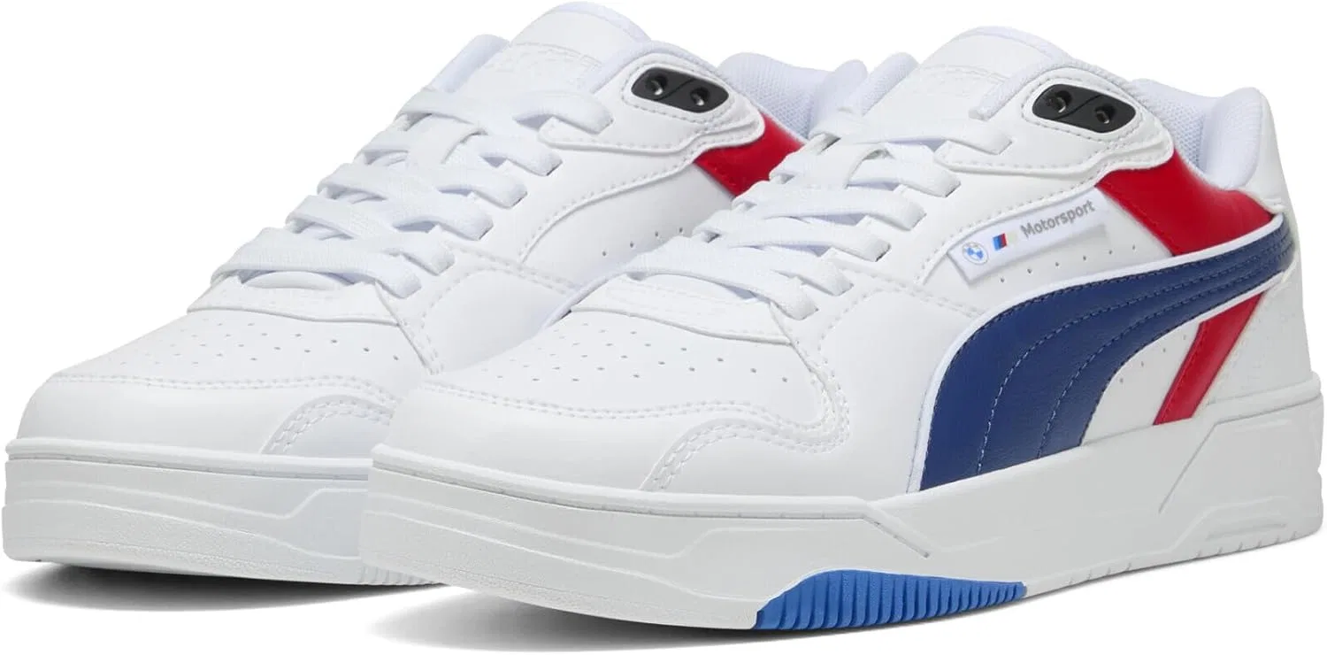 Кроссовки PUMA Adult BMW M Motorsport RBD Break Low Trainers, White Pro Blue