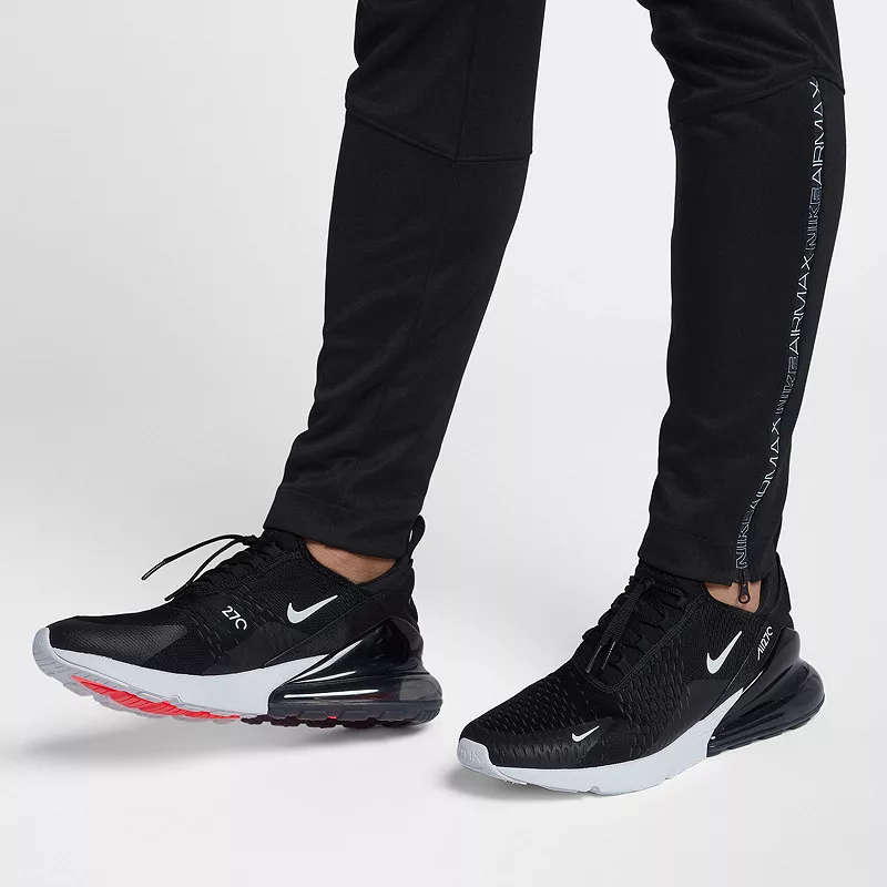 Мужские кроссовки Nike Air Max 270, цвет Black/White/Solar Red — фото 4