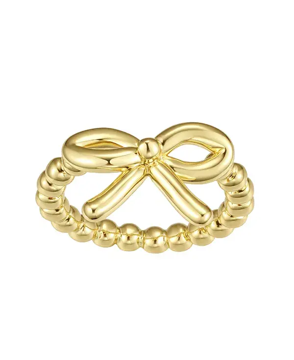 

Кольцо-Бантик с золотым и серебряным покрытием Macy'S, gold