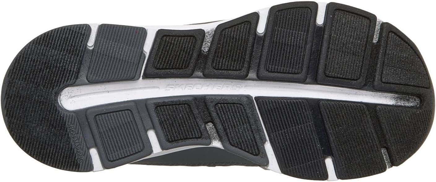 Детские слипоны Skechers для мальчиков Hands Free, Glide-Step Vista Lane 404203l (младший/старший ребенок), черный/угольный — фото 2