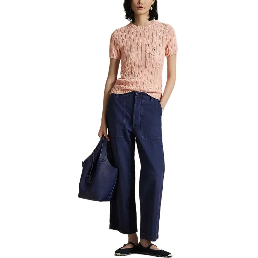 Polo Ralph Lauren SS25 Вязаный свитер женский светло-розовый — фото 4