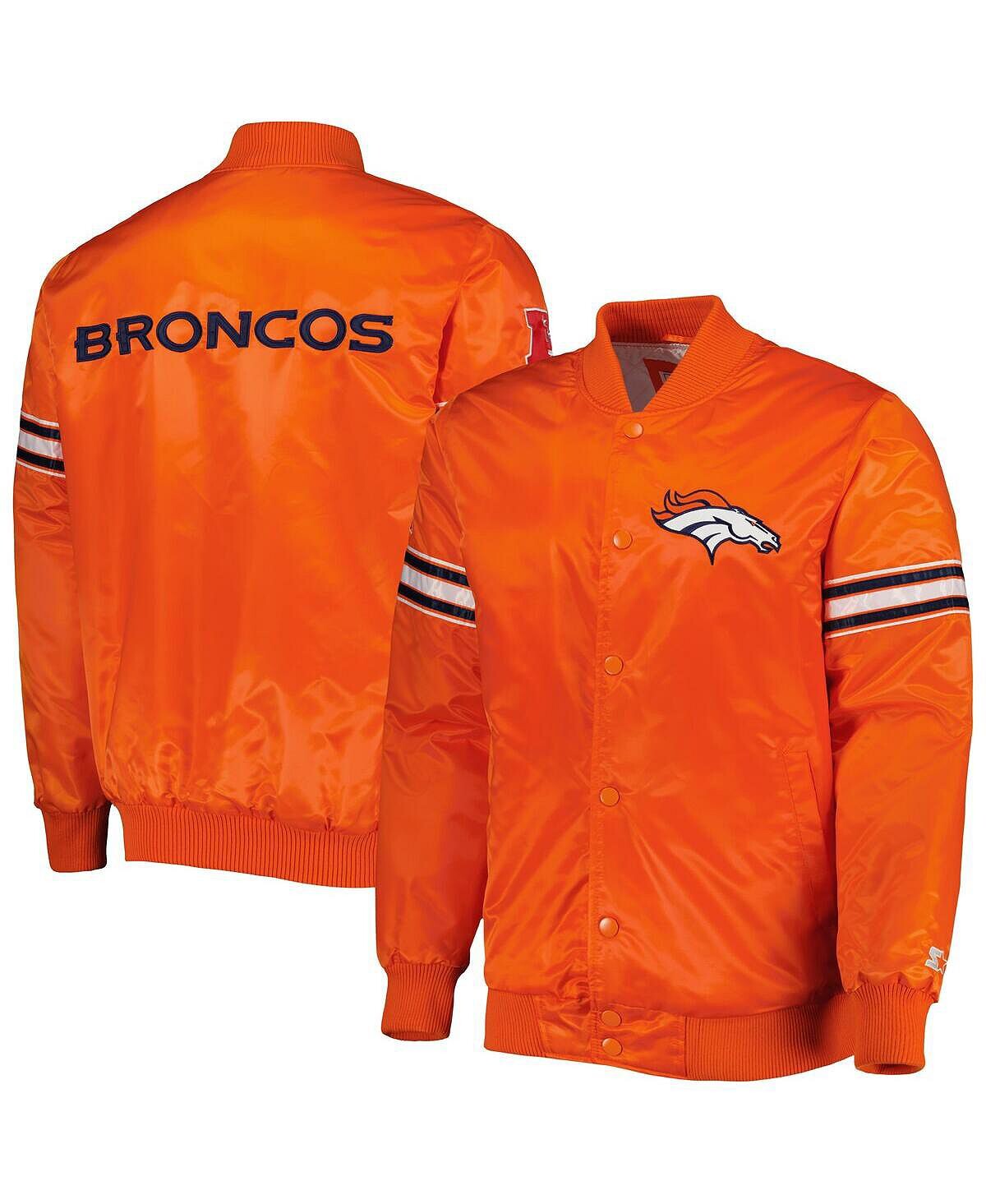 

Мужская оранжевая куртка с кнопками Denver Broncos The Pick and Roll Starter, Оранжевый, Мужская оранжевая куртка с кнопками Denver Broncos The Pick and Roll Starter