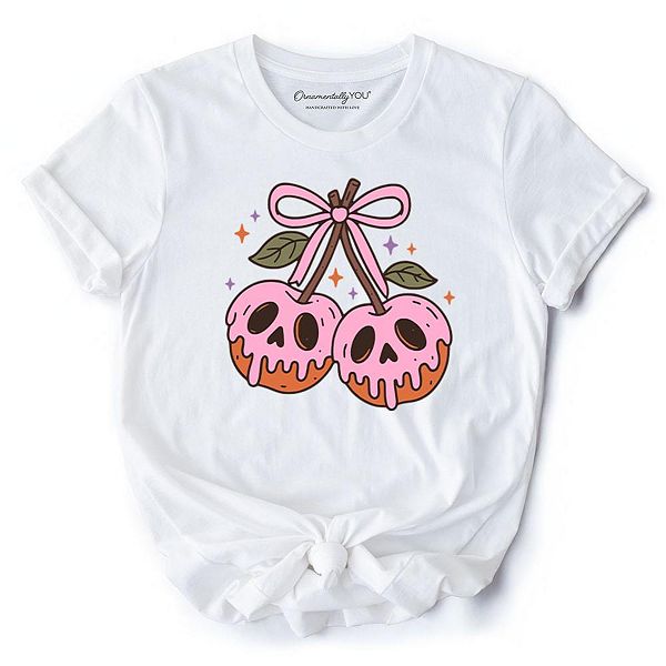 

Сладкая и жуткая футболка с ядовитыми вишнями на хэллоуин, коэт-черепа Ornamentallyyou, White, Белый, Сладкая и жуткая футболка с ядовитыми вишнями на хэллоуин, коэт-черепа Ornamentallyyou, White