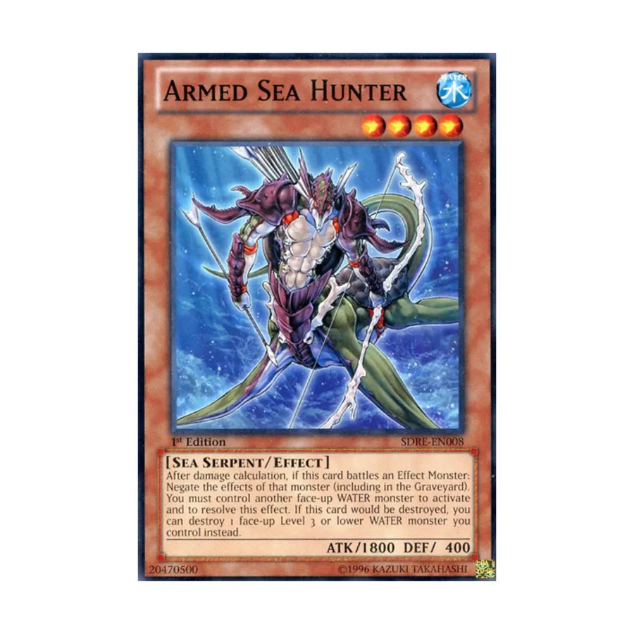 

CCG Вооруженный морской охотник (обычный), Yu-Gi-Oh - Structure Deck - Realm of the Sea Emperor - Singles