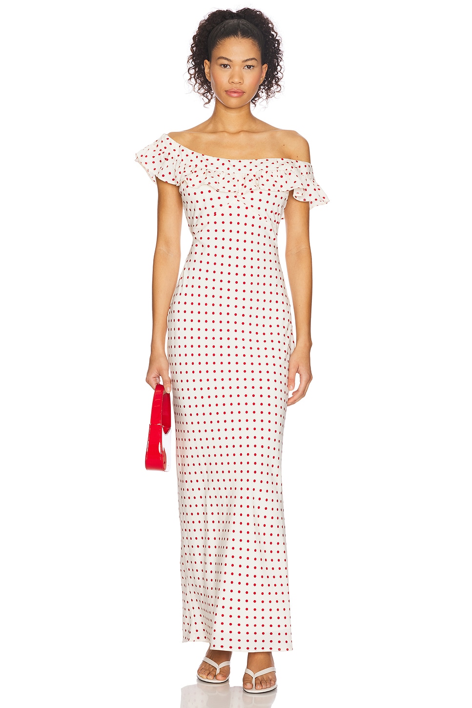 

Длинное платье Monroe от More To Come, red dot