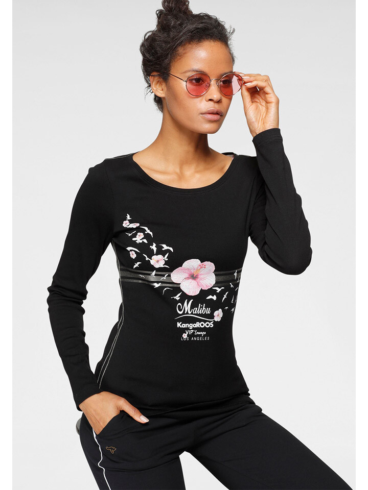 

Лонгслив Kangaroos, черный