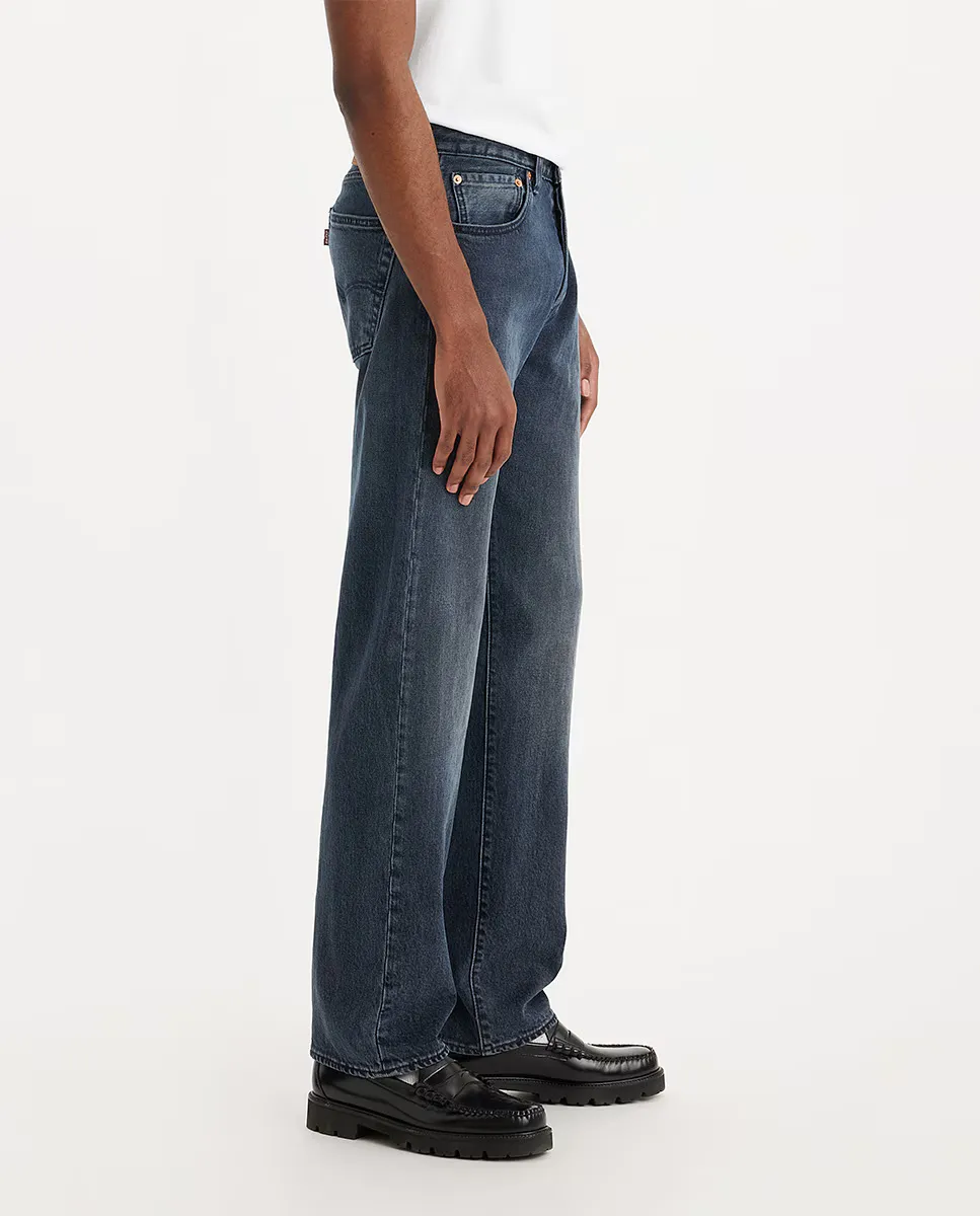 Мужские прямые джинсы 501 Original на эластичной основе Levi's, темно-синий — фото 4