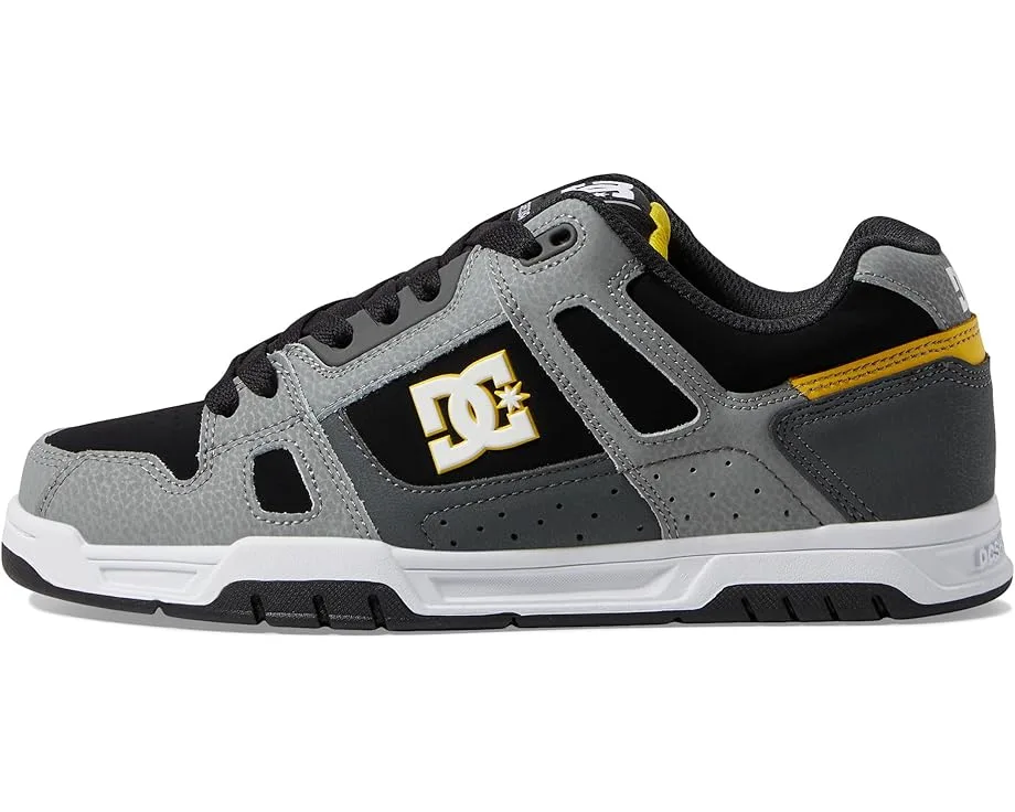 Кроссовки DC Stag, Grey/Yellow — фото 4