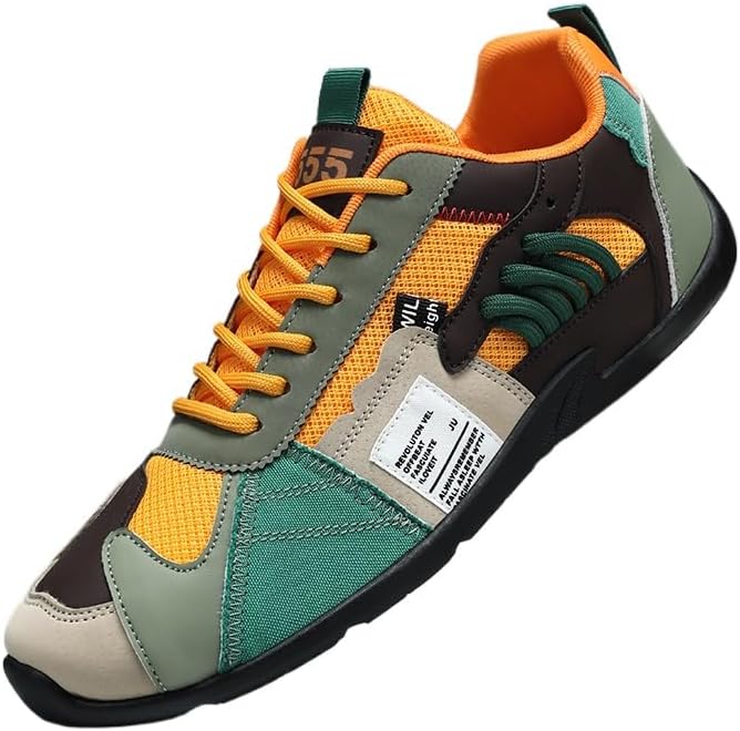 

Мужские спортивные кроссовки - легкие дышащие беговые обувь для ежедневного комфорта, Универсальная повседневная обувь Hoalox, желтый