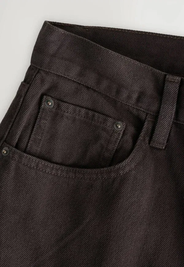 Джинсы Next Tall fit mid rise relaxed fit, шоколадно-коричневый — фото 4