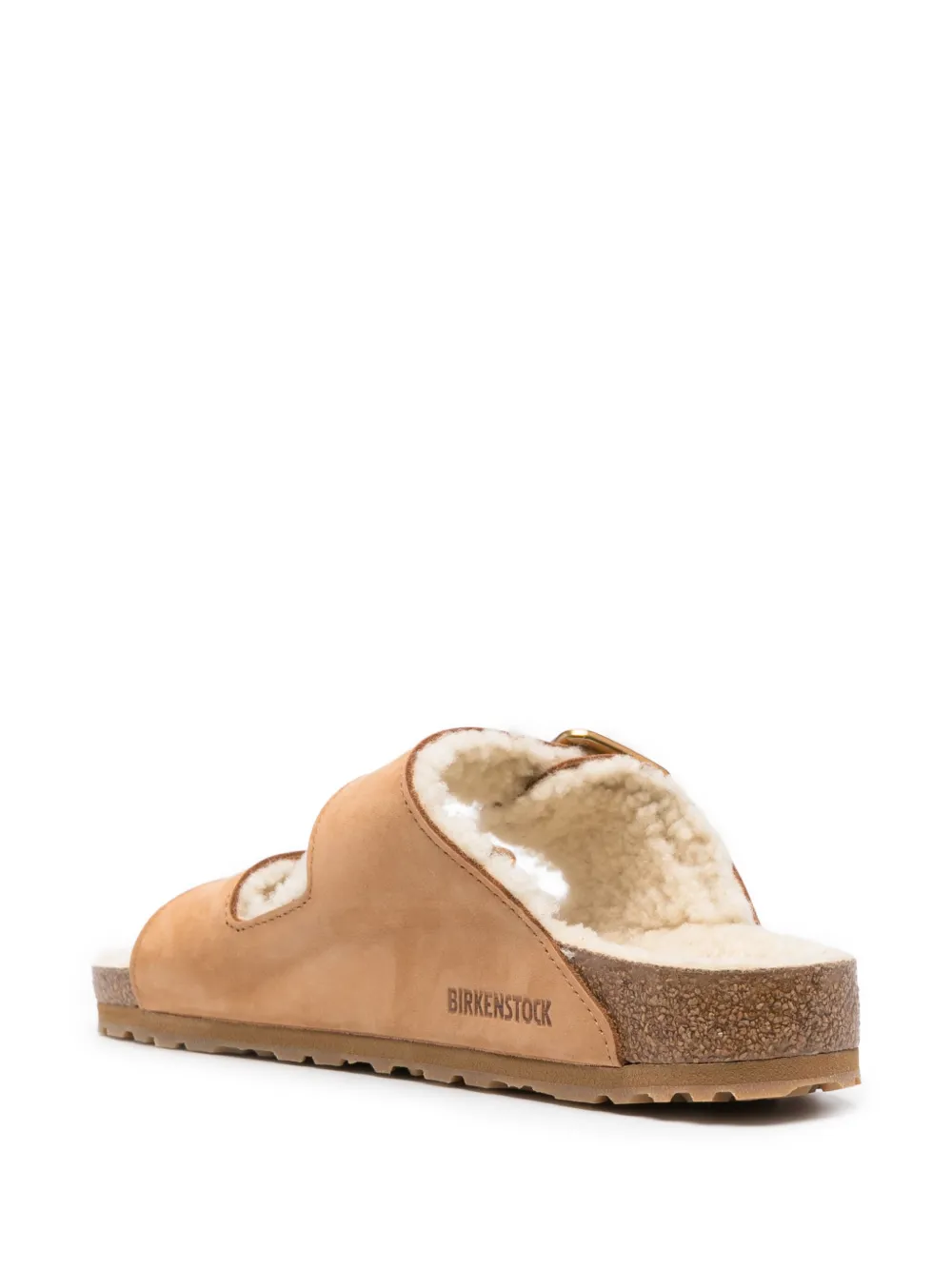 Сандалии Arizona из овчины BIRKENSTOCK, коричневый — фото 3