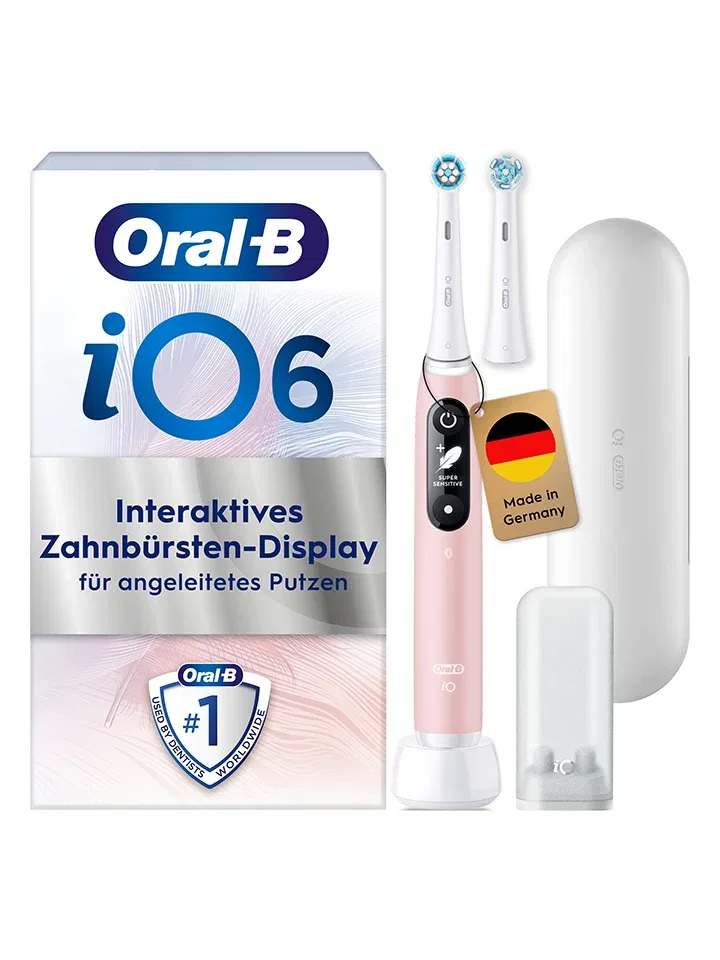 Электрическая зубная щетка iO Series 6 Oral-B розовая